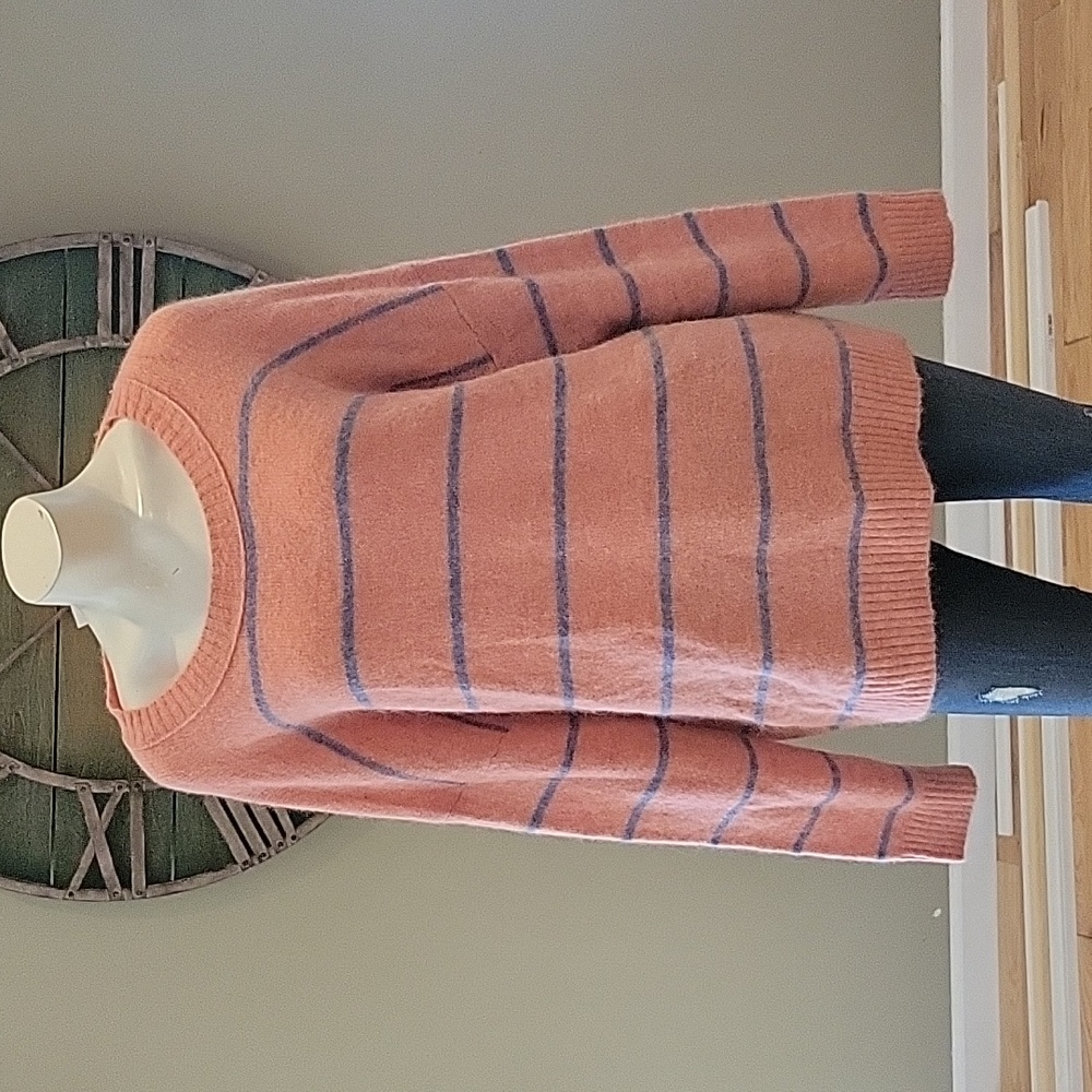J. Crew Alpaca Blend Crew Neck Striped Sweater - Picture 2 of 12